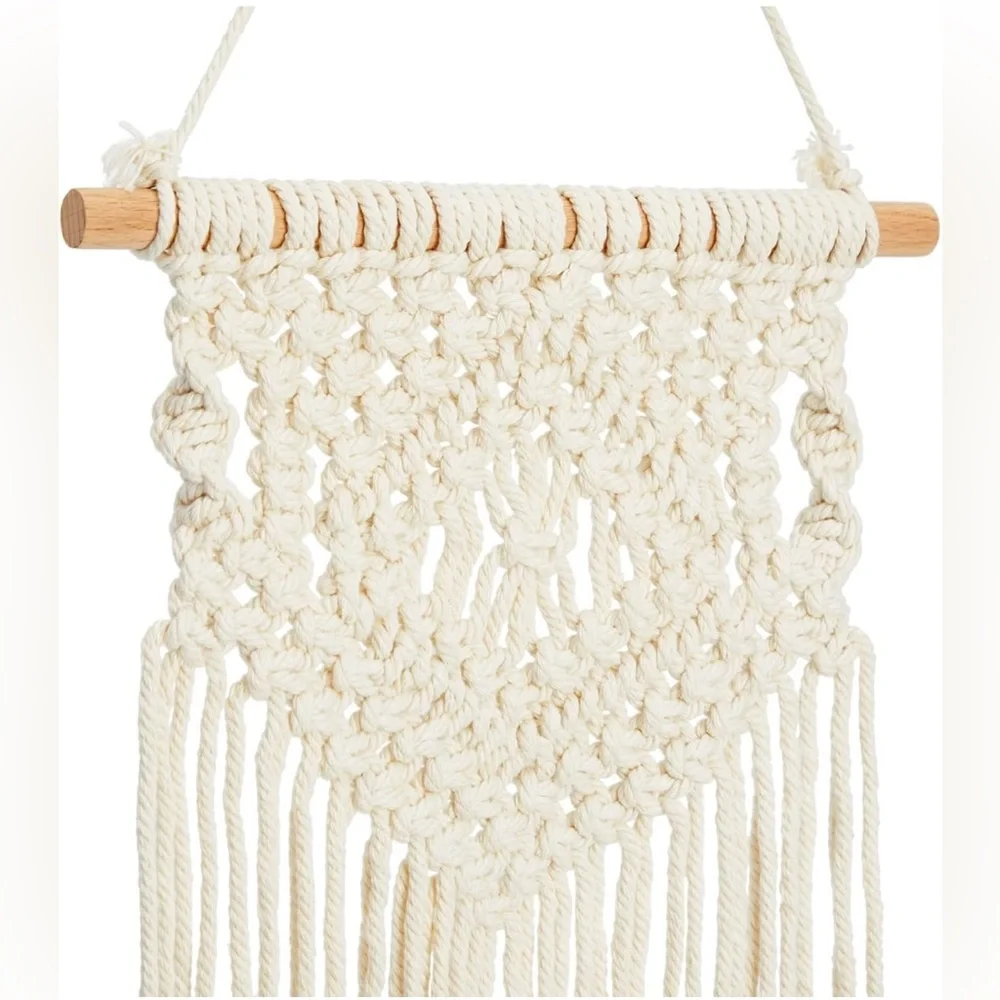 Handcrafted Cream Macrame Wall Hanging